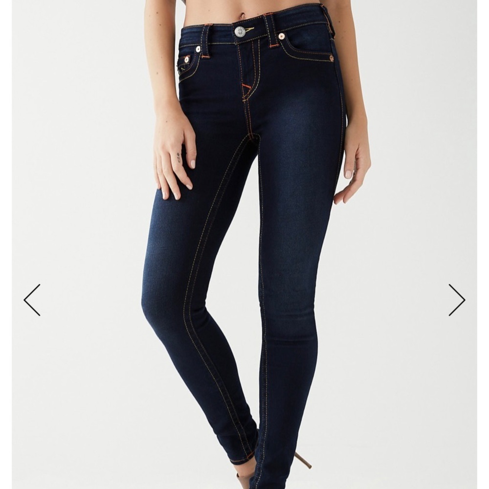 True Religion Mid Rise Super Skinny